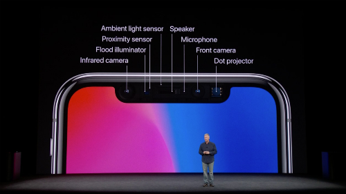 iphone x se dung cam bien face id cua trung quoc