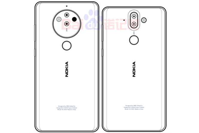 nokia 8 pro voi snapdragon 845 va camera 5 ong kinh lo thiet ke