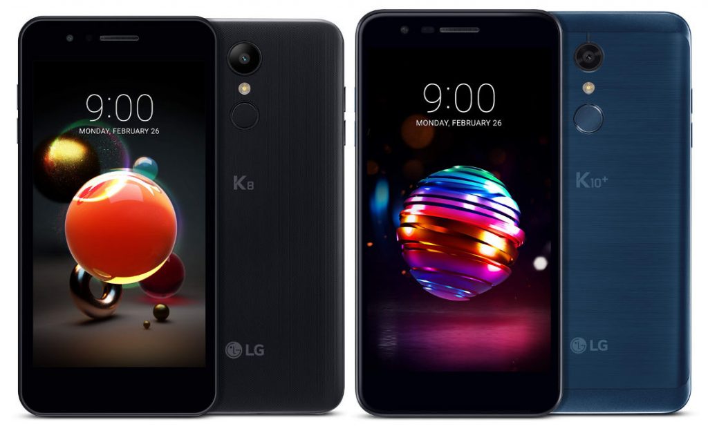 lg cong bo cac smartphone k8 2018 va k10 2018 truoc them mwc 2018