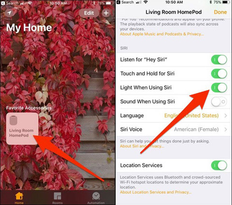 cach tuy bien hoac vo hieu hoa tro ly ao siri tren homepod