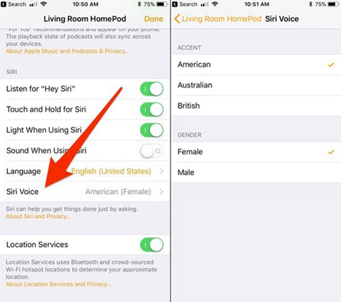 cach tuy bien hoac vo hieu hoa tro ly ao siri tren homepod