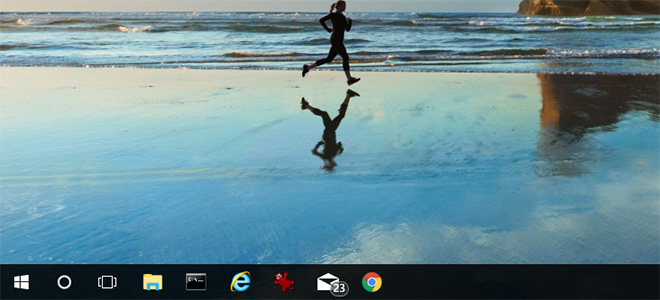 chay ung dung da ghim len taskbar voi quyen administrator trong windows 10