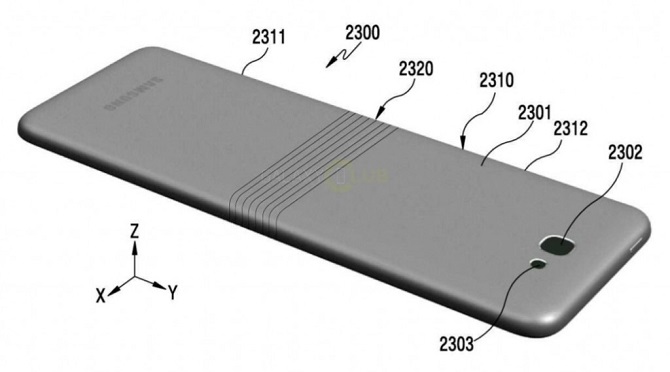 lo dien smartphone man hinh gap samsung galaxy x