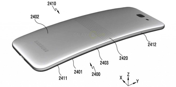 lo dien smartphone man hinh gap samsung galaxy x