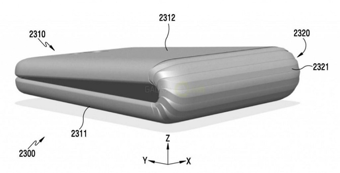 lo dien smartphone man hinh gap samsung galaxy x