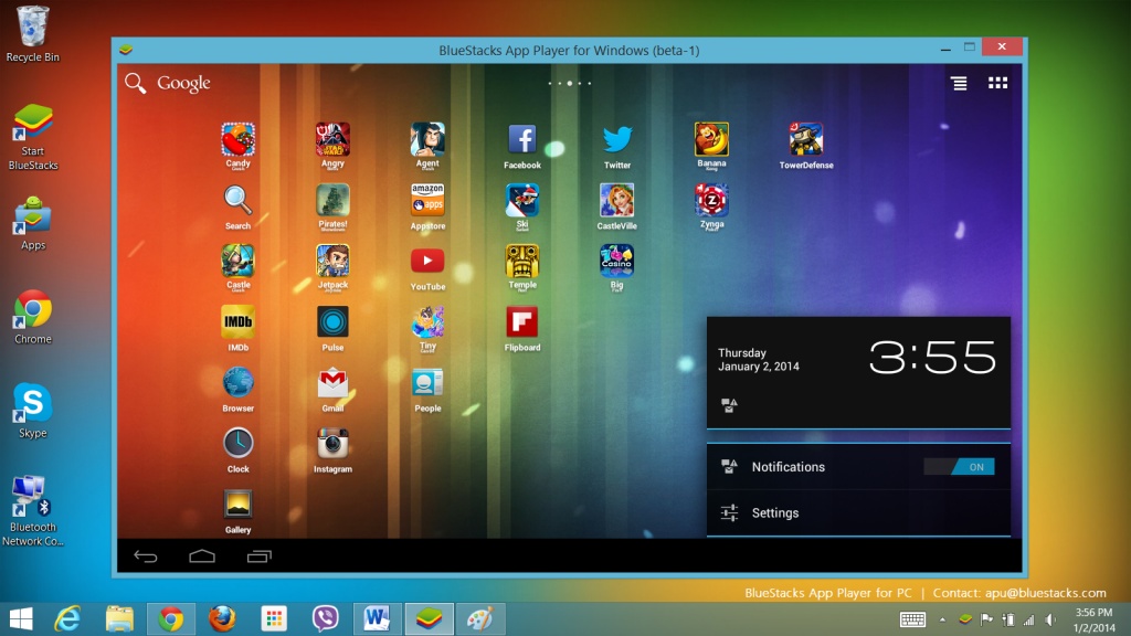 cac chuong trinh giup chay ung dung android tren may tinh windows