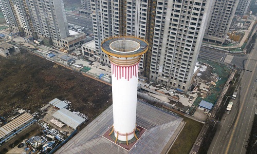 Trung Quốc thử nghiệm tháp lọc không khí cao gần 20 mét trung quoc thu nghiem thap loc khong khi cao gan 20 met