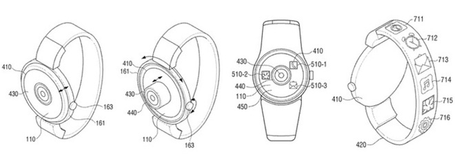 samsung bi mat nop don xin cap bang sang che cho may tinh bang co the cuon man hinh va mot chiec smartwatch tich hop may anh