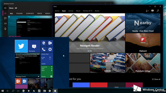 nhung hinh anh va video dau tien duoc tiet lo cua windows 10 cshell du an day tham vong cua microsoft