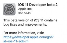 Tải và cài đặt iOS 11 Beta 2 để vá các lỗi trên Beta 1