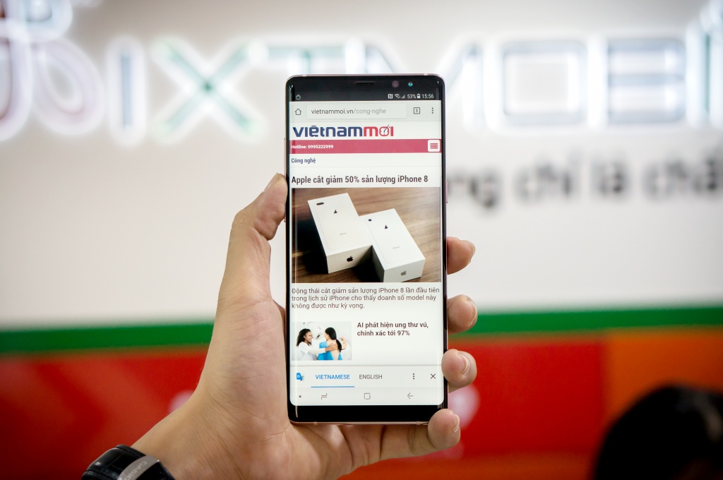 galaxy note8 mau hong anh dao ve viet nam