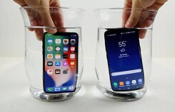 iPhone X hay Galaxy S8 thắng khi bị đóng băng dưới nước?