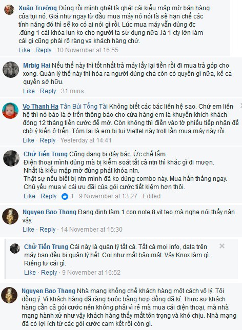 viettel store bi khach hang to thu thap du lieu nguoi dung galaxy note8 su that the nao