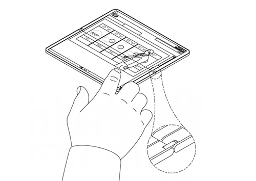 smartphone man hinh gap cua microsoft lo dien