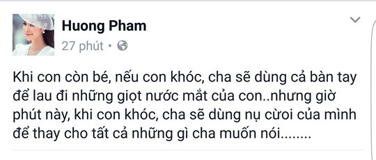 pham huong tam su buon ve benh cua cha khoa facebook