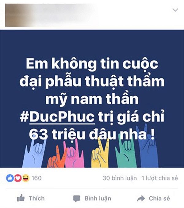 duc phuc chi bao nhieu tien de phau thuat tham my