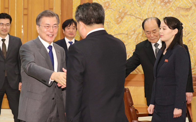 em gai ong kim jong un dien kien tong thong moon jae in