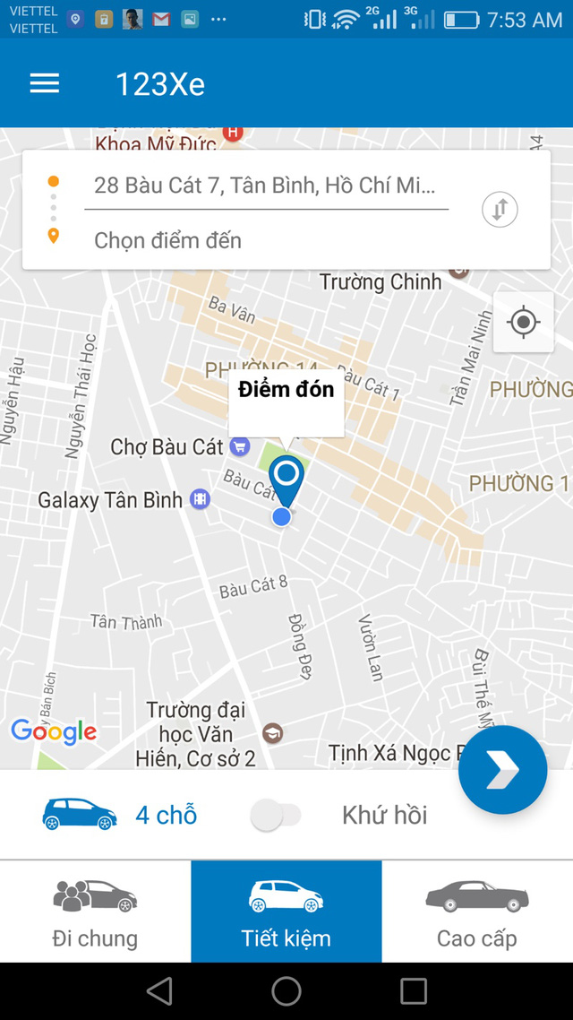 vng bat ngo ra ung dung dat xe duong dai 123xe va phan mem dieu hanh nha xe