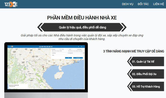 vng bat ngo ra ung dung dat xe duong dai 123xe va phan mem dieu hanh nha xe