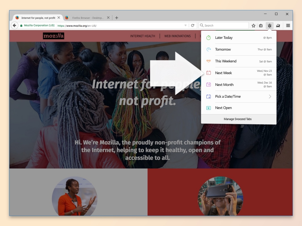 firefox ra mat tinh ngu co thuan tien cho nhung nguoi ban ron