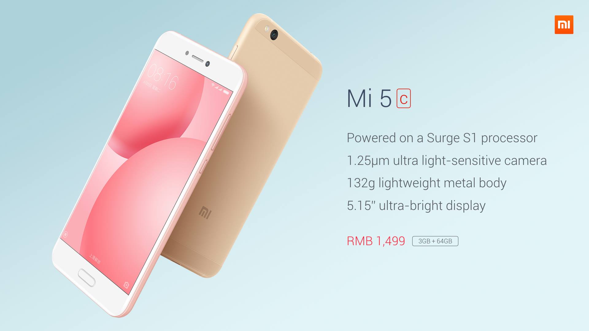 xiaomi mi 5c ra mat chip surge s1 tam loi rieng cua xiaomi gia 5 trieu