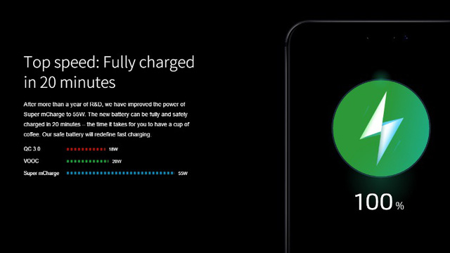 super mcharge sieu cong nghe sac nhanh tu meizu 20 phut day pin dien thoai 3000 mah