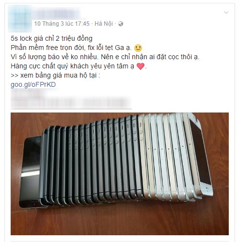 iphone 5s gia con 2 trieu dong tai viet nam