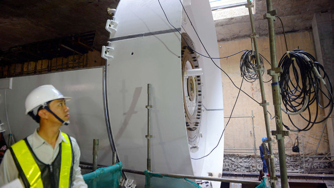 robot tbm dao duong ham khung cho tuyen metro tphcm
