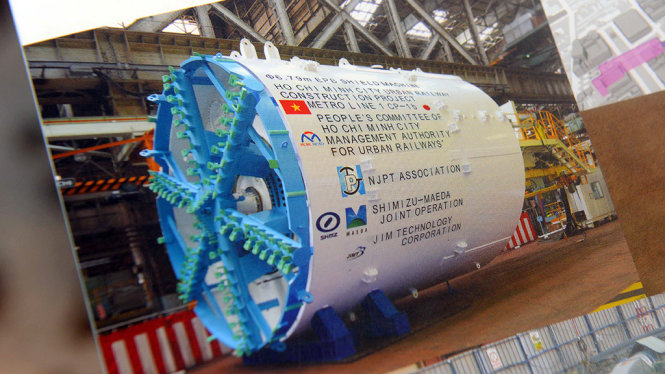 robot tbm dao duong ham khung cho tuyen metro tphcm