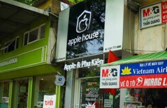 Apple đòi dẹp biển quảng cáo có logo quả táo tại Việt Nam