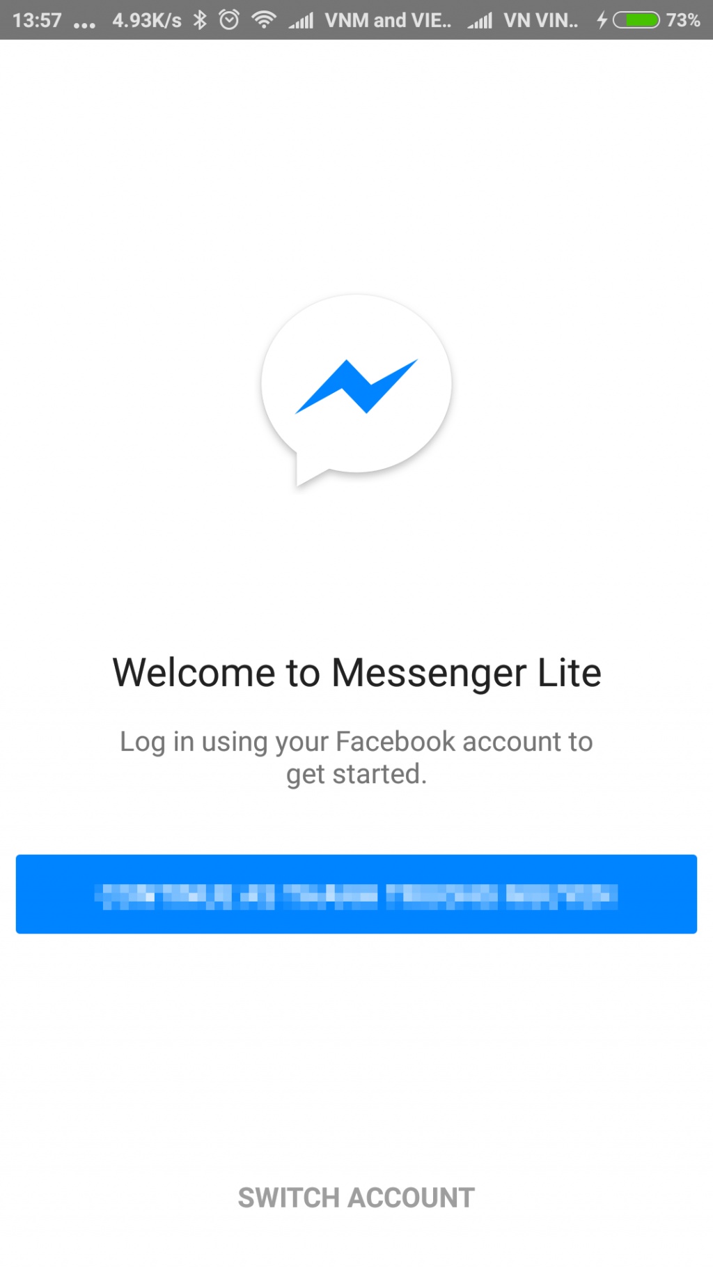 dung thu messenger lite phien ban messenger danh cho may yeu va mang yeu