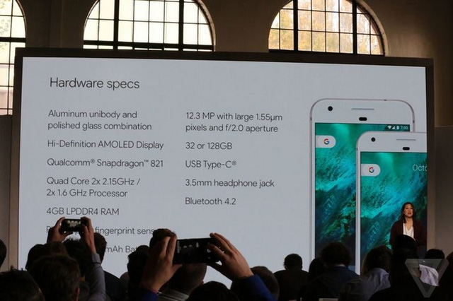 google pixel va pixel xl chi co kha nang chong nuoc voi tieu chuan ip53