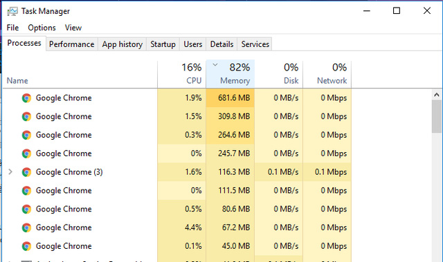 google sap nang cap chrome chi ngon ram mot nua so voi hien tai