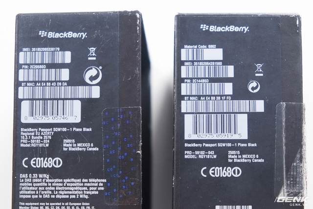 phan biet blackberry passport quoc te chuan va hang nhai