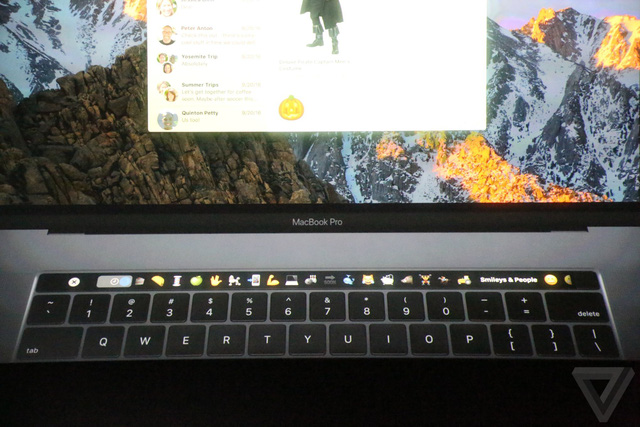 tat ca nhung dieu ban co the lam voi touch bar tren macbook pro moi