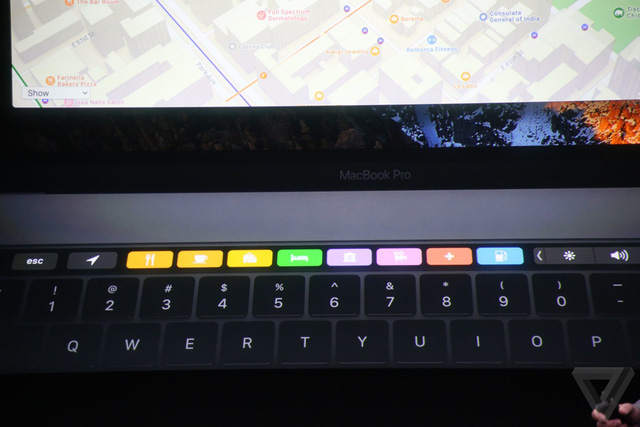 tat ca nhung dieu ban co the lam voi touch bar tren macbook pro moi