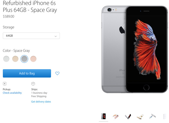 apple lan dau tien truc tiep ban iphone tra bao hanh