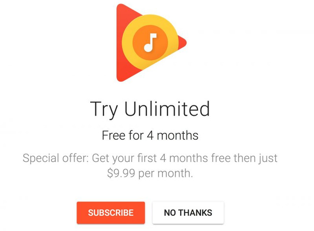 dang mien phi ung dung google play music youtube red tren ios va android tong tri gia 40 usd