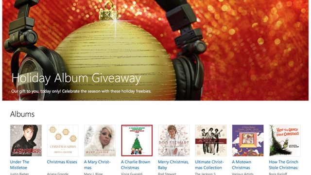 microsoft mo dau thang le hoi cuoi nam voi 9 album nhac mien phi tren windows store