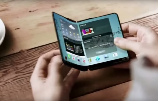 lo dien smartphone man hinh gap samsung galaxy x