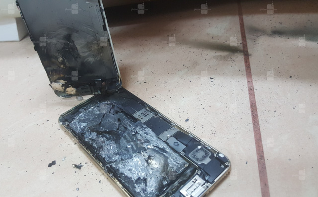 lai xuat hien truong hop iphone 6s bi no trong khi dang sac pin