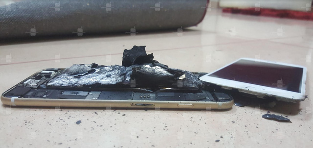 lai xuat hien truong hop iphone 6s bi no trong khi dang sac pin