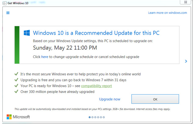 microsoft thua nhan da ep nguoi dung cap nhat len windows 10 mot cach qua dang