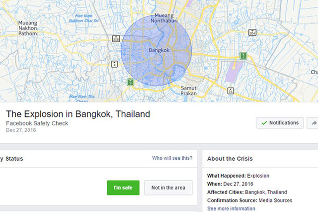 facebook bi lua boi tin do bat tinh nang safety check o bangkok