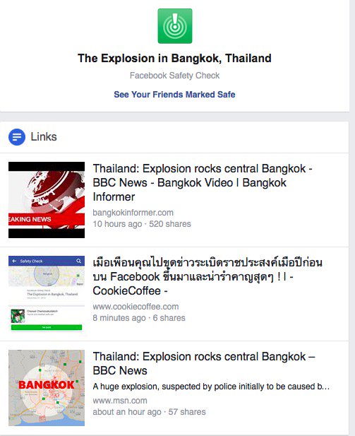 facebook bi lua boi tin do bat tinh nang safety check o bangkok