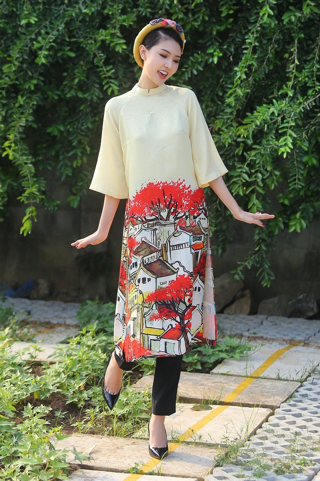 mot ao dai duoc nhieu sao viet khoe dip gan tet