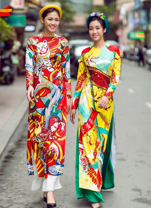 mot ao dai duoc nhieu sao viet khoe dip gan tet