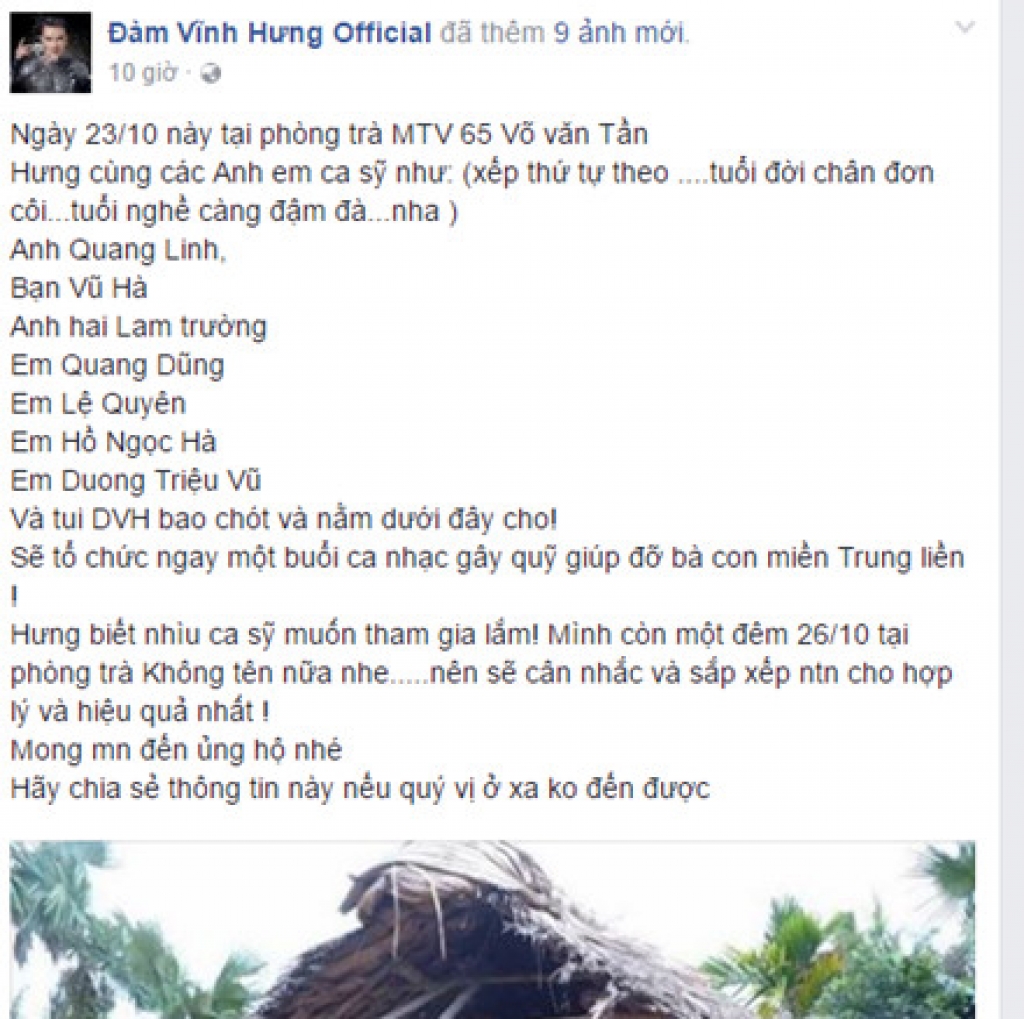 dam vinh hung tran thanh pham huong tich cuc lam tu thien ung ho nguoi dan vung lu