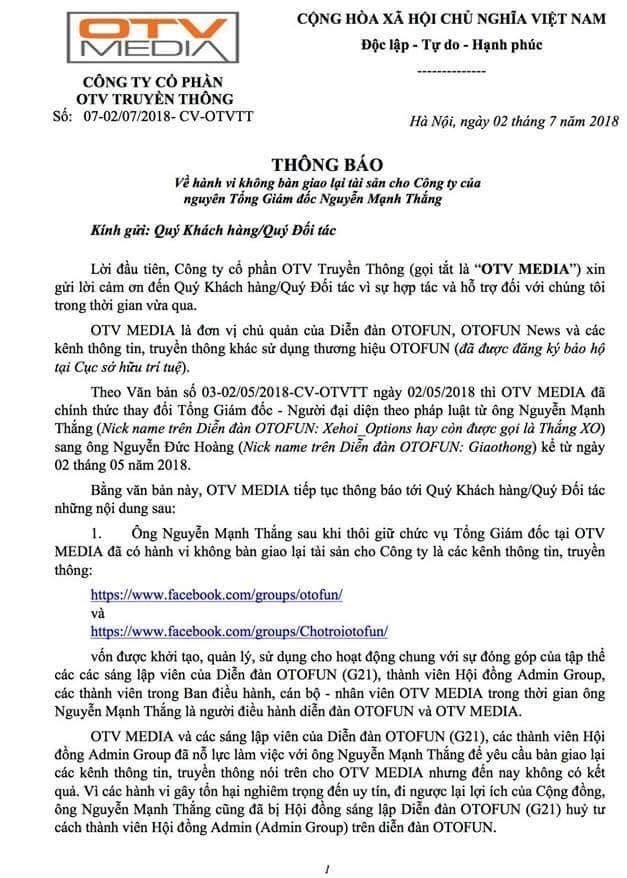 otv media se dua otofun ve dau trong cuoc chien gianh quyen so huu