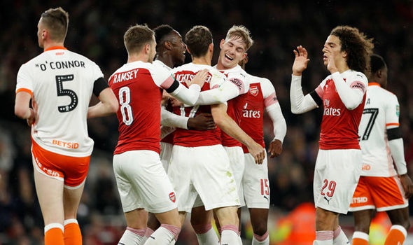 truc tiep blackpool vs arsenal fa cup 2018 2019 chien thang la menh lenh